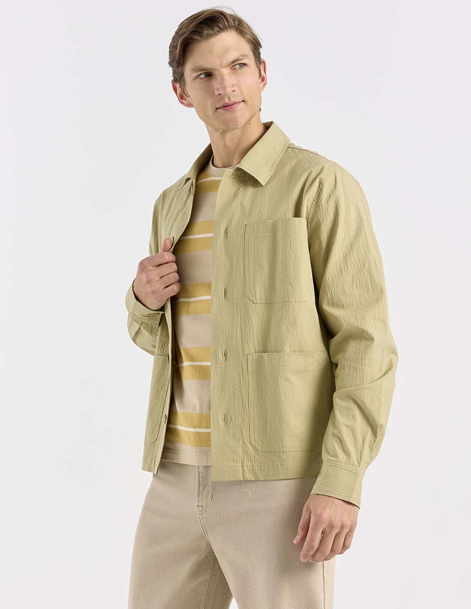 Camisa casual manga larga para hombre 1