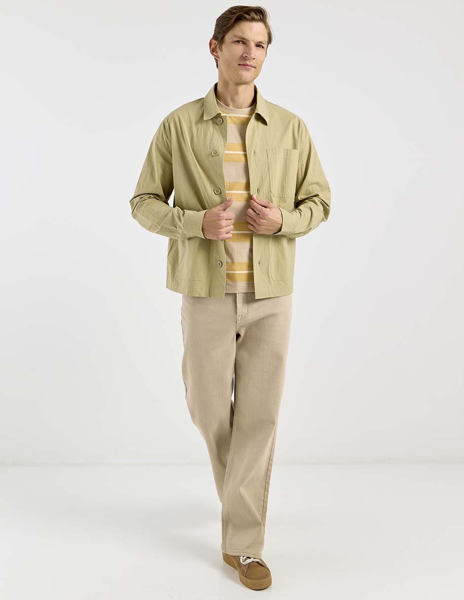 Camisa casual manga larga para hombre 3