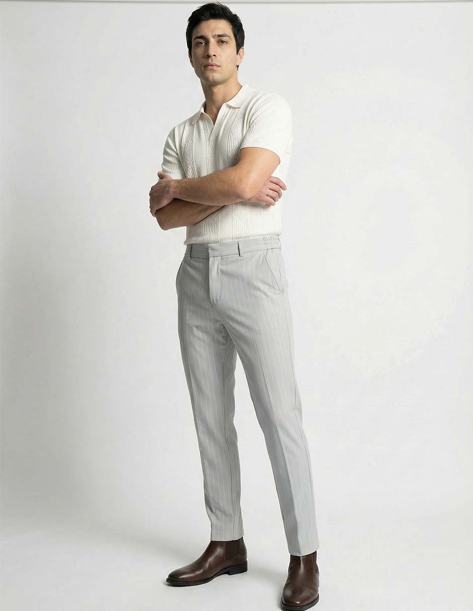 Pantalón de vestir slim para hombre 4