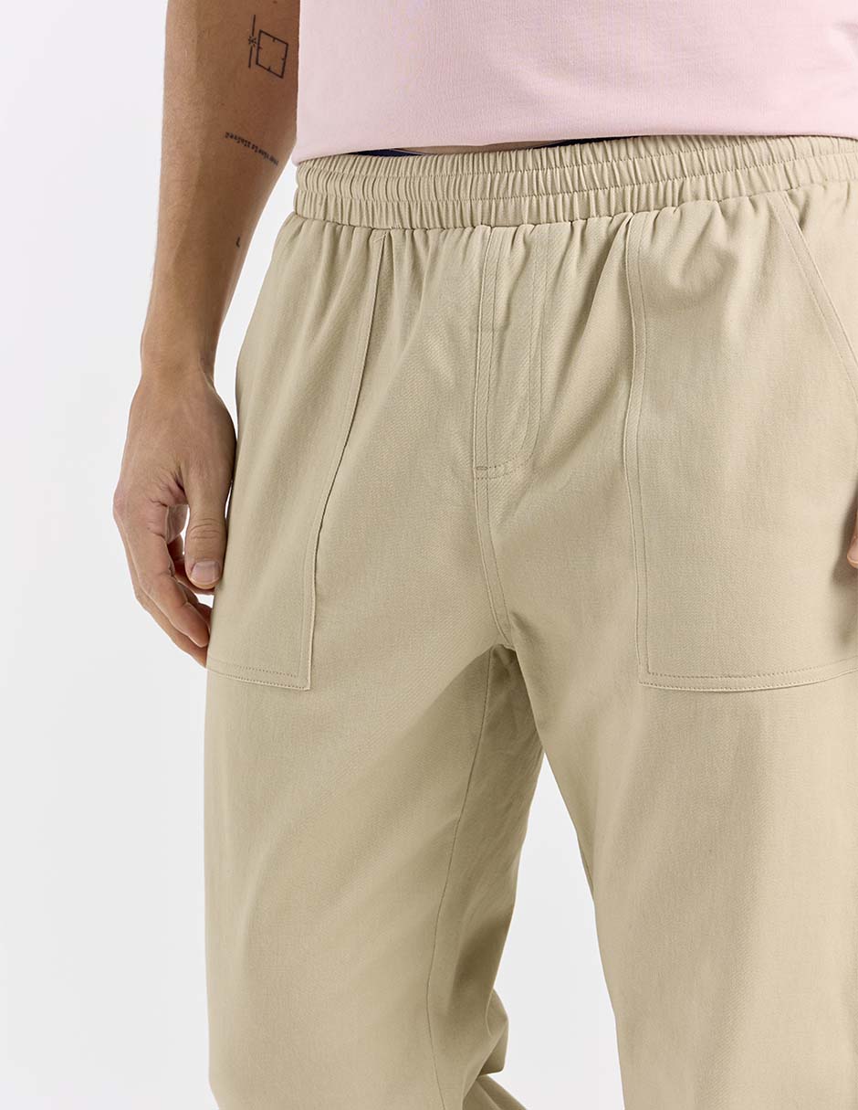 Pantalón straight Contempo de algodón para hombre
