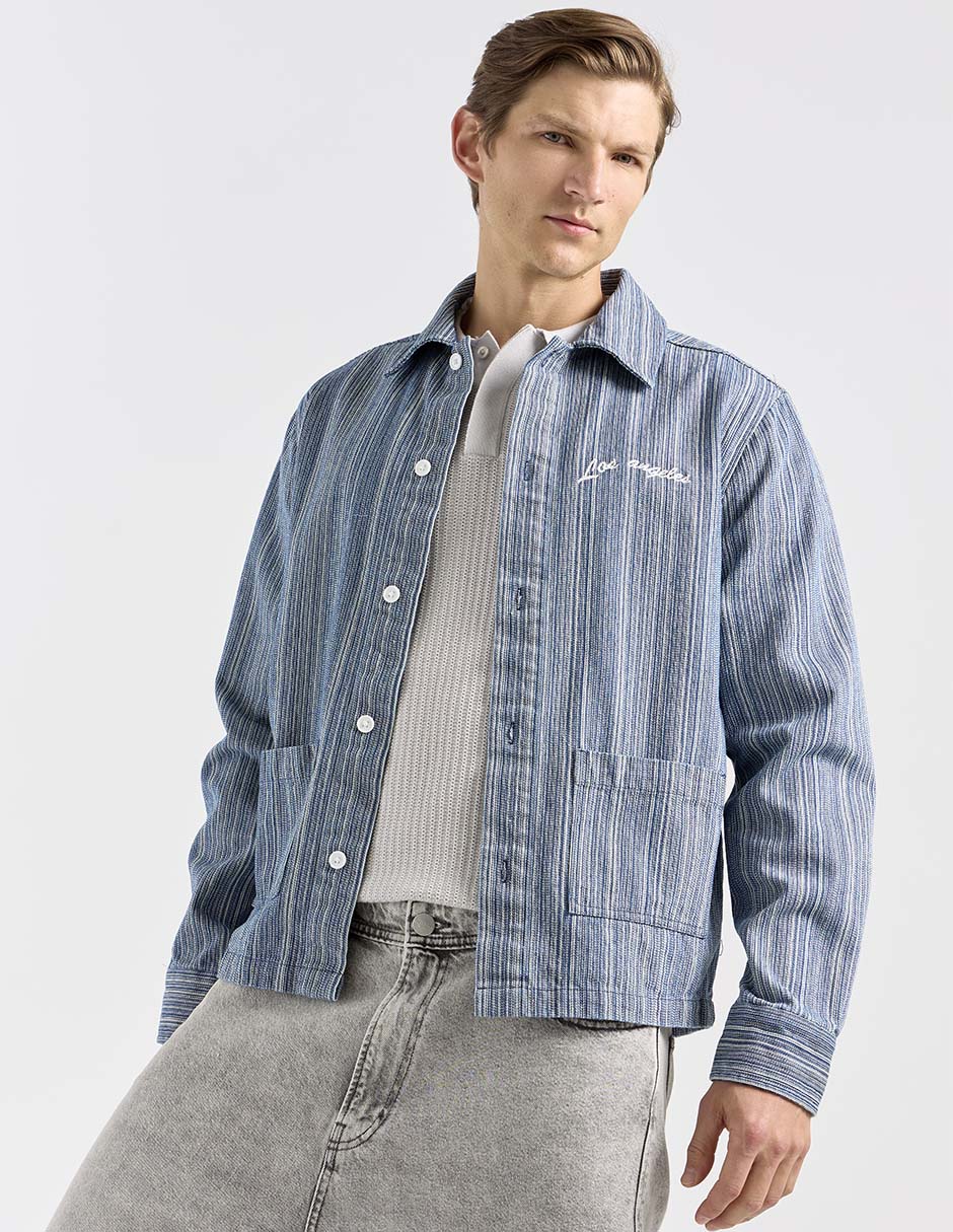 Camisa casual manga larga para hombre