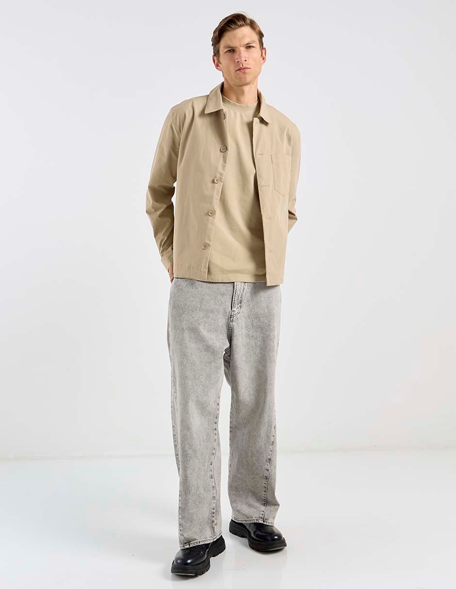 Camisa casual manga larga para hombre 4