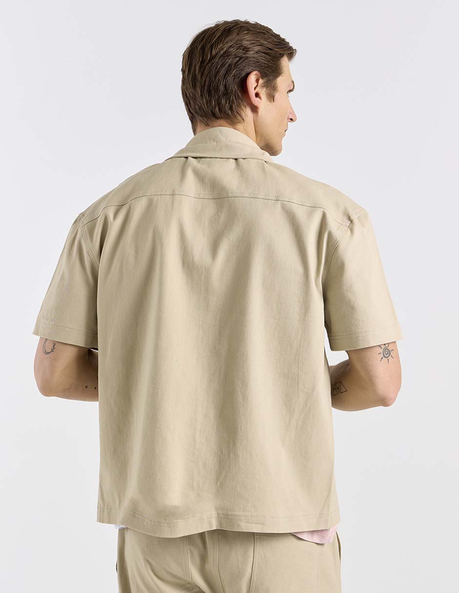 Camisa casual manga corta para hombre 6