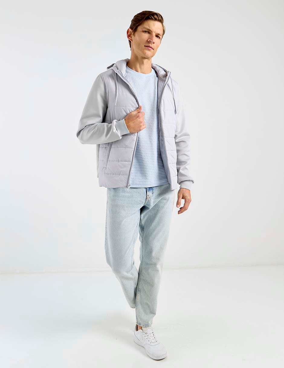 Chamarra casual capitonada para hombre 3