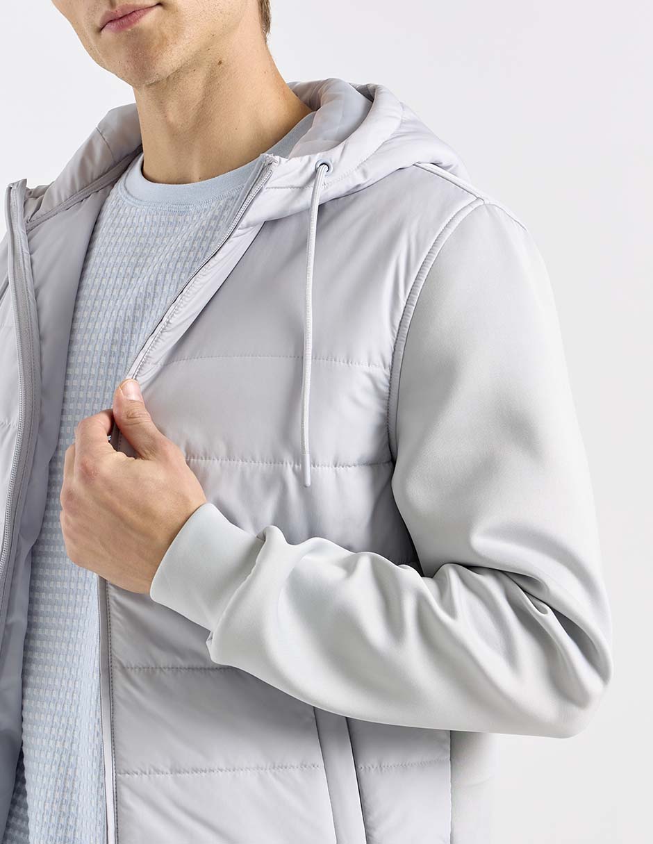 Chamarra casual capitonada para hombre 4