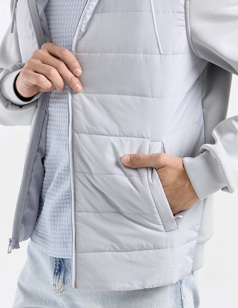 Chamarra casual capitonada para hombre 5