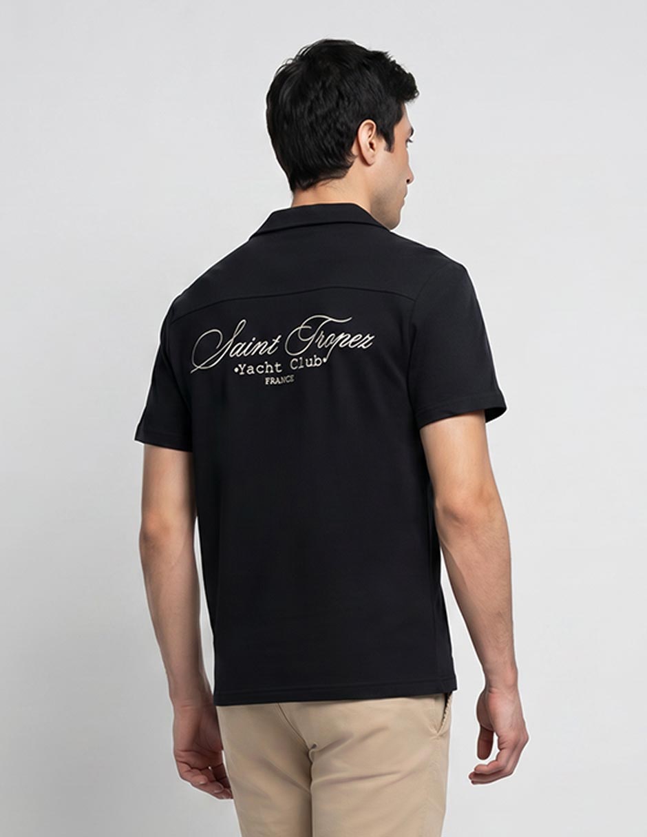 Camisa casual Contempo manga corta para hombre