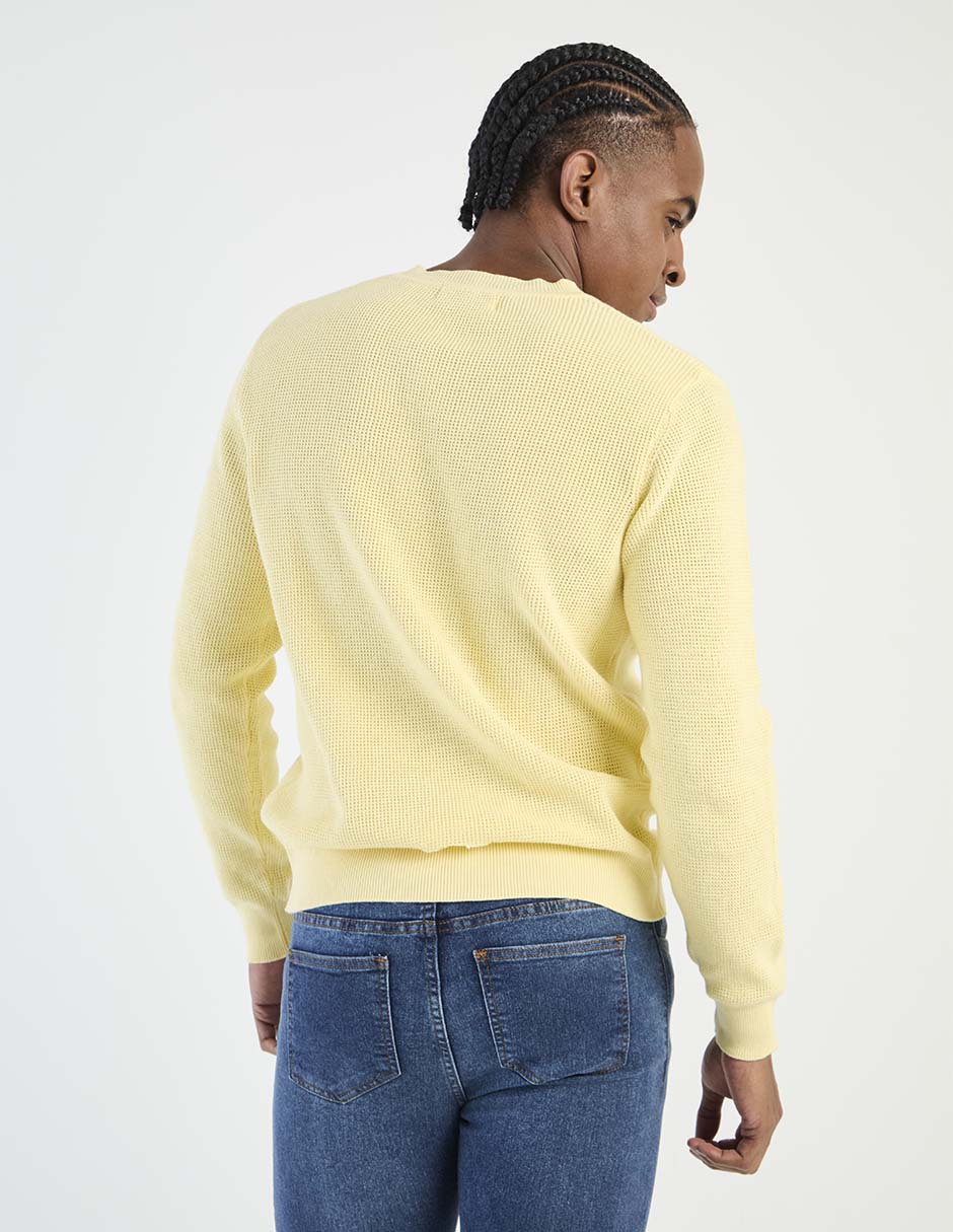 Suéter Contempo Cuello Redondo Para Hombre