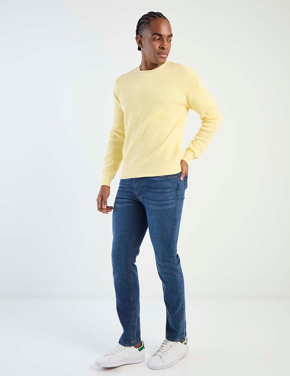Suéter Contempo Cuello Redondo Para Hombre
