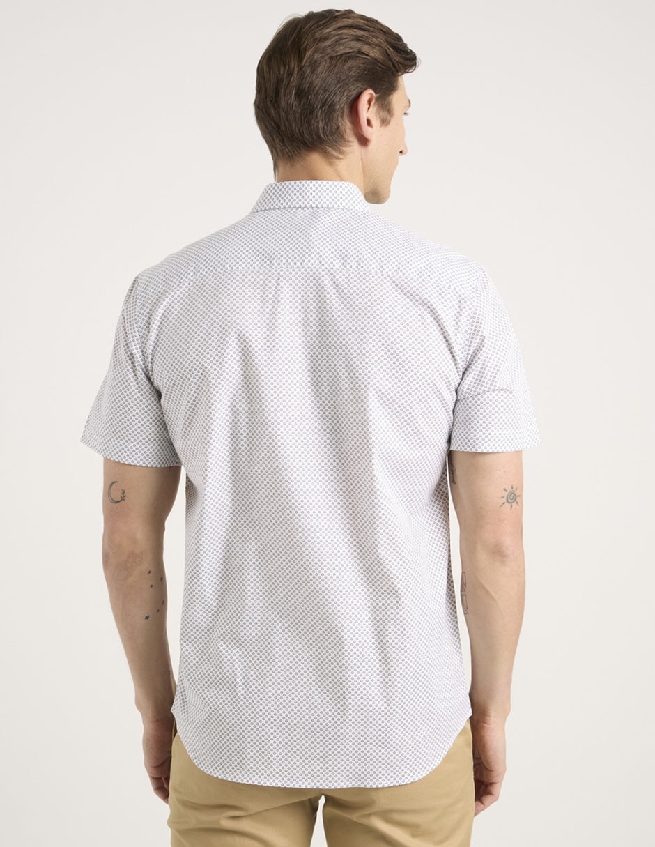 Camisa casual de algodón manga corta para hombre 2