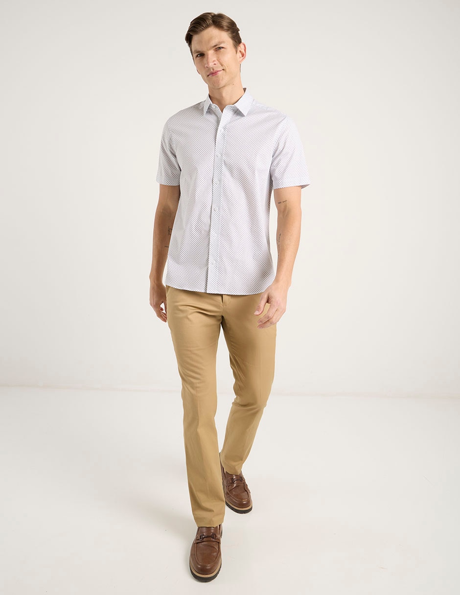 Camisa casual de algodón manga corta para hombre 3