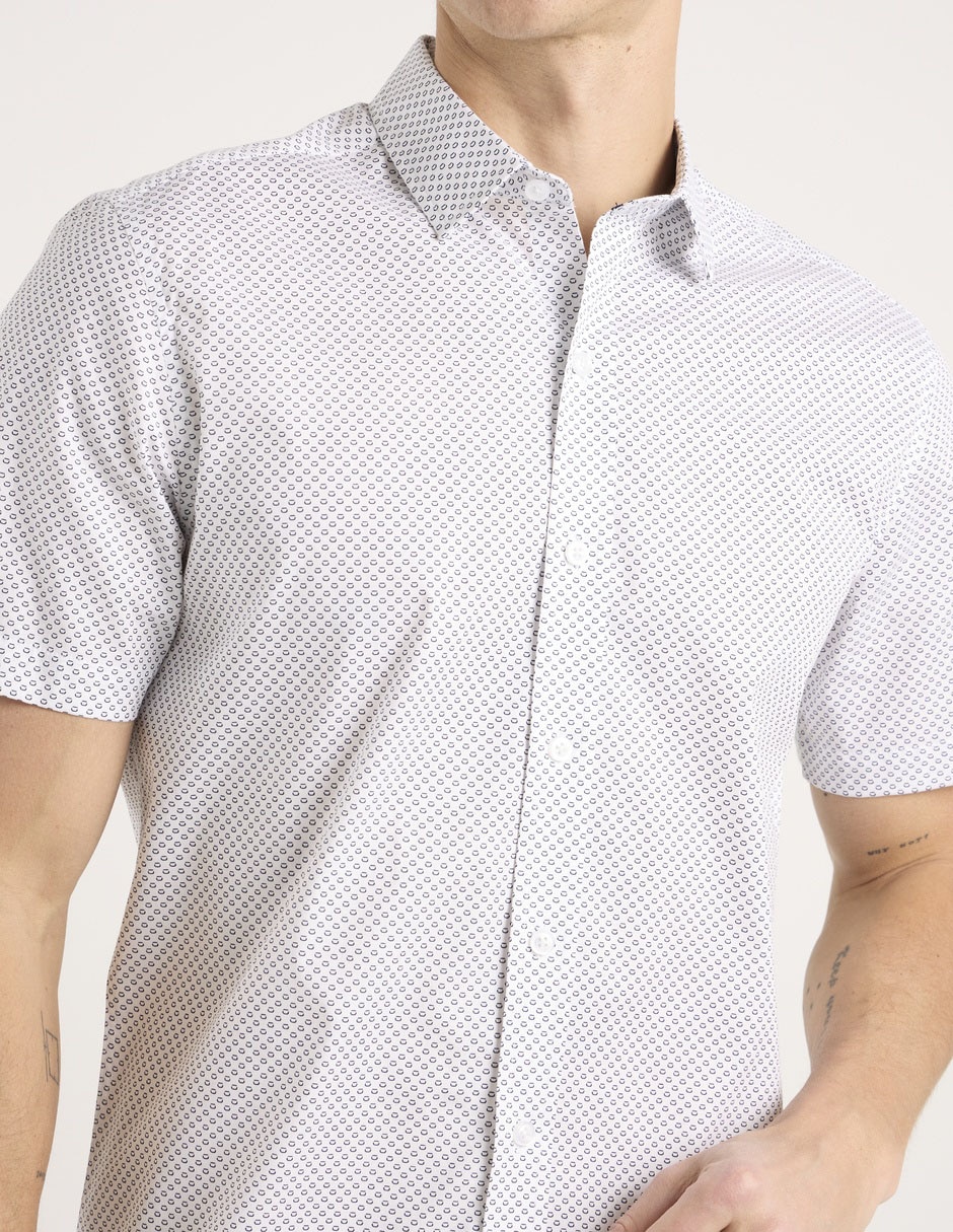 Camisa casual de algodón manga corta para hombre 4