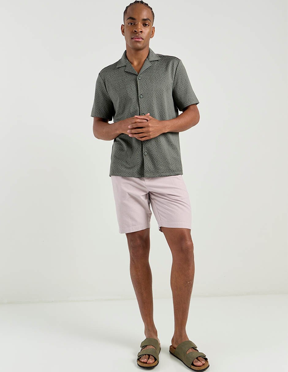 Camisa casual manga corta para hombre 3