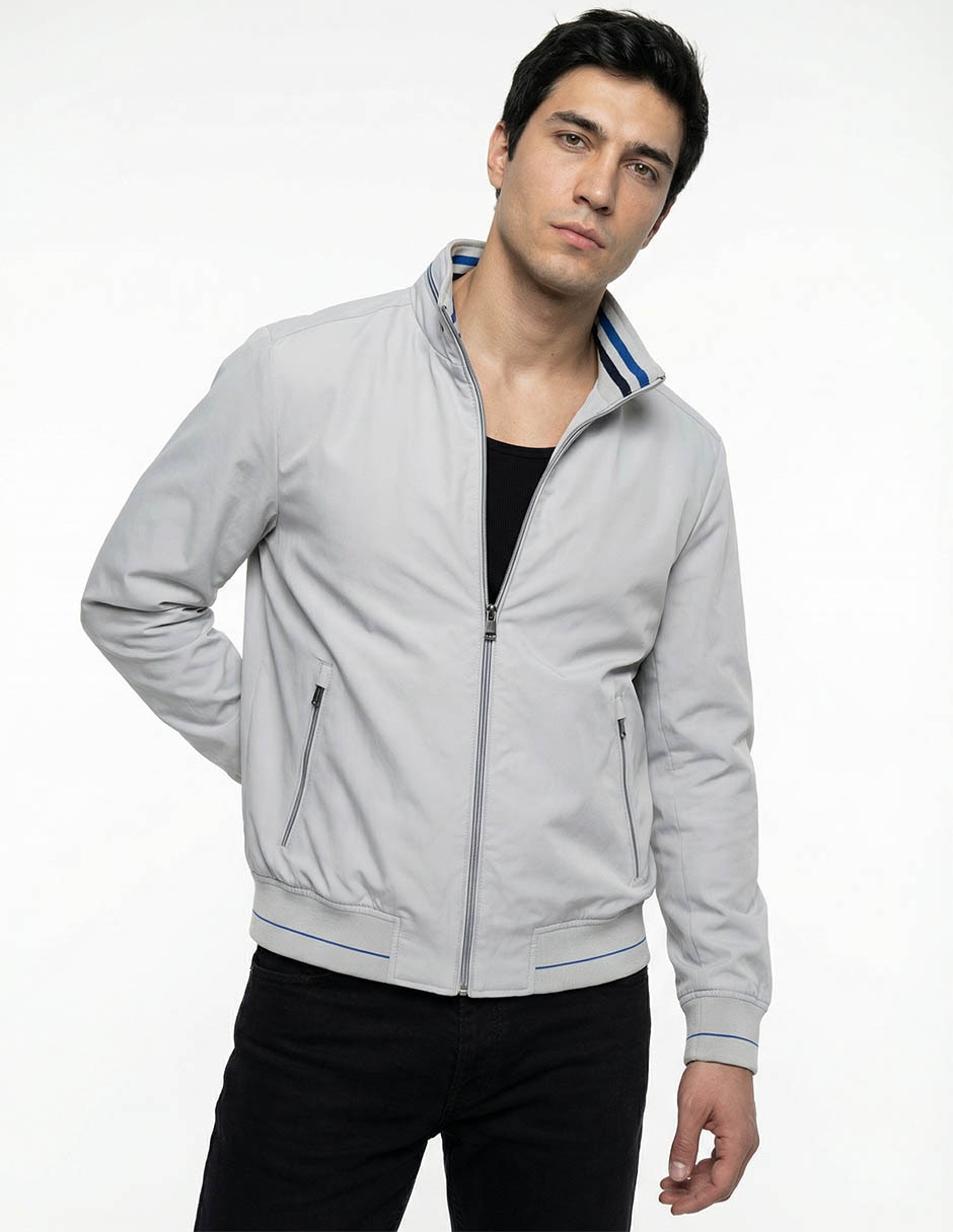 Chamarra harrington con bolsillos para hombre Chamarra harrington con bolsillos para hombre