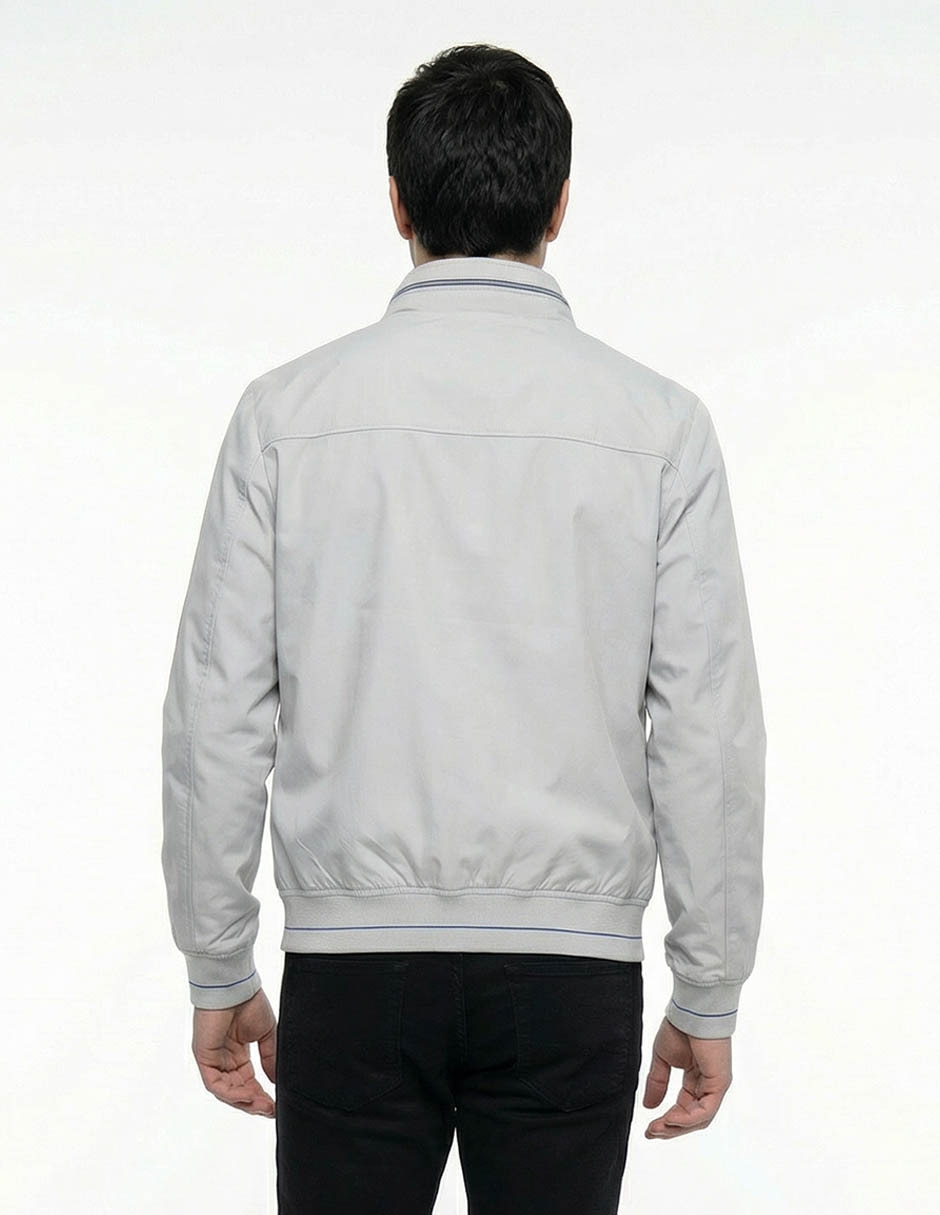 Chamarra harrington con bolsillos para hombre 2