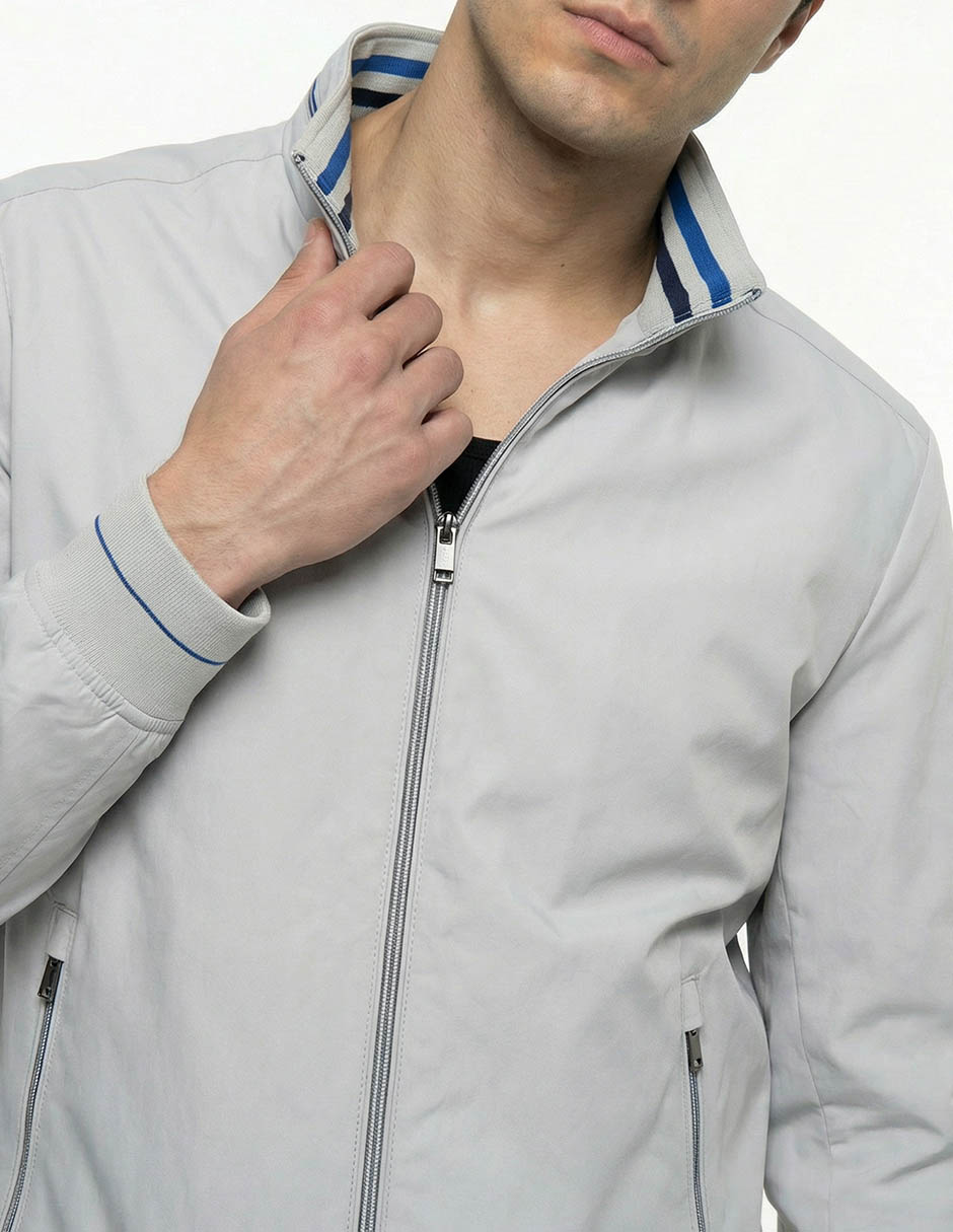 Chamarra harrington con bolsillos para hombre 4