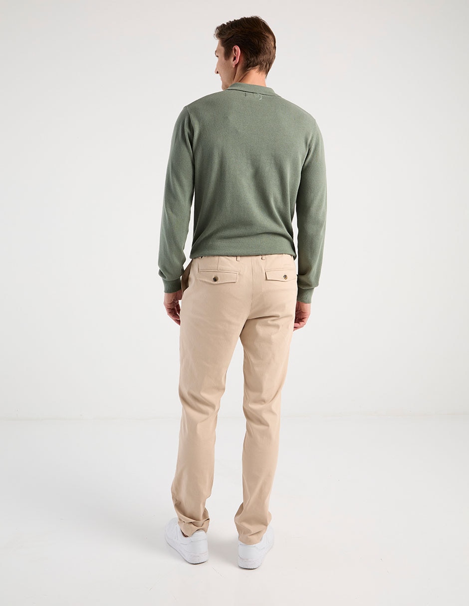 Pantalón slim de algodón para hombre 6