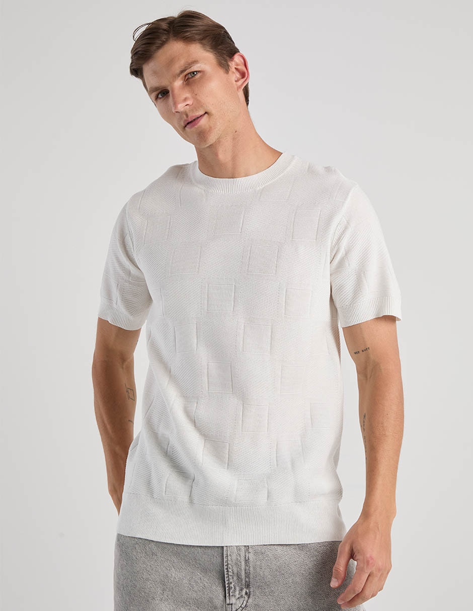 Playera cuello redondo para hombre 1