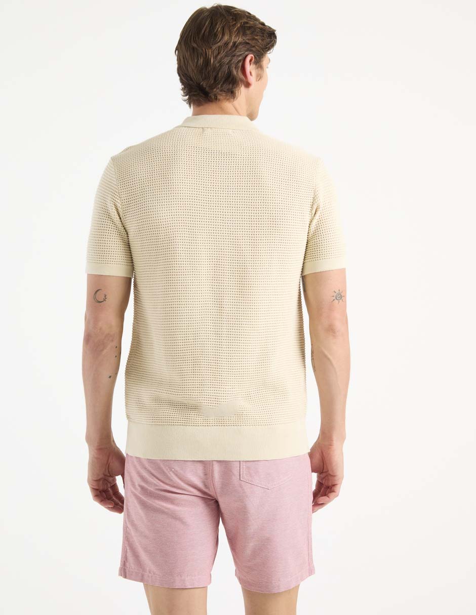 Camisa casual manga corta para hombre
