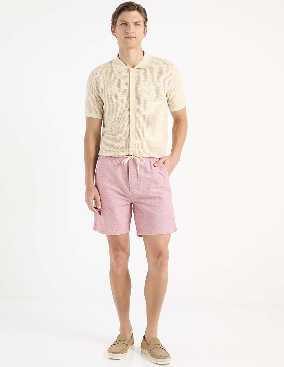Camisa casual manga corta para hombre