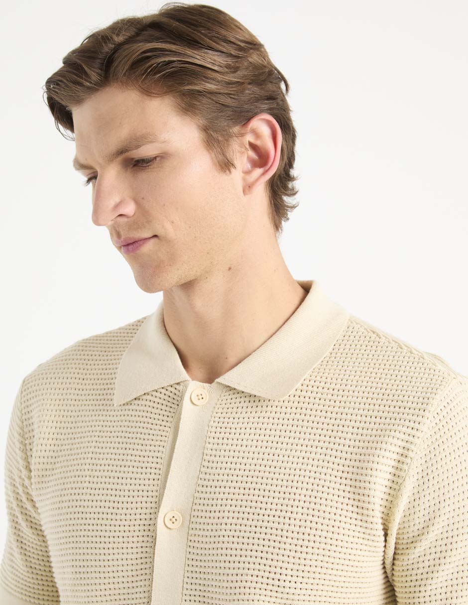 Camisa casual manga corta para hombre