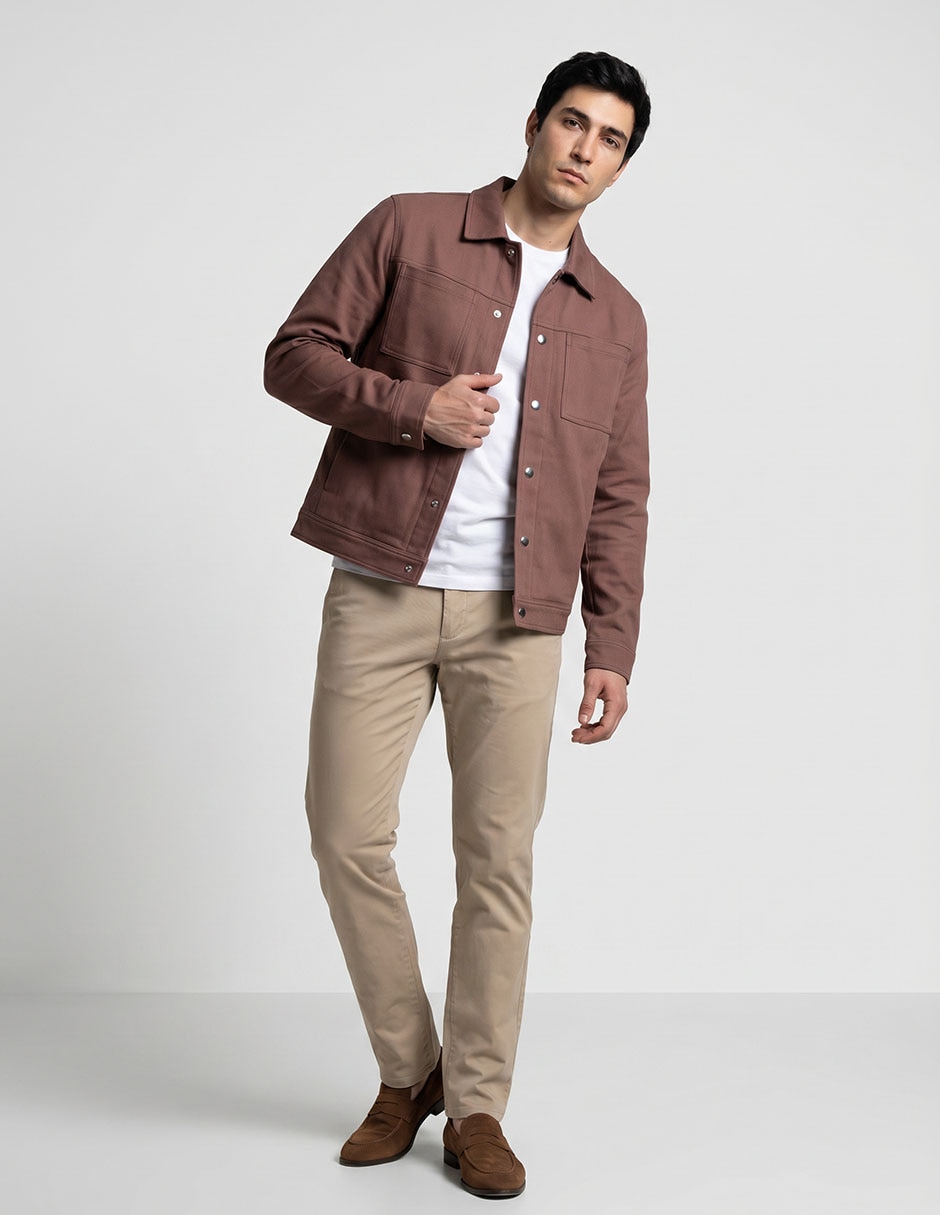 Sobrecamisa casual manga larga para hombre Sobrecamisa casual manga larga para hombre