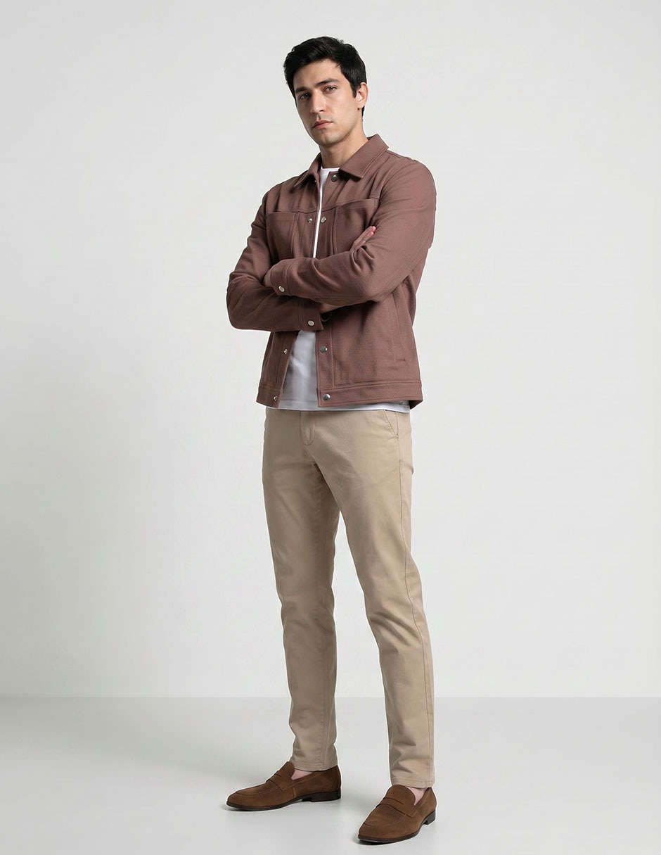 Sobrecamisa Casual Manga Larga Para Hombre 3