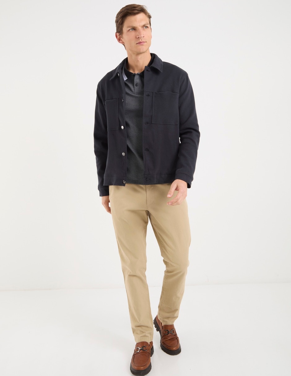 Sobrecamisa Casual Contempo Manga Larga Para Hombre