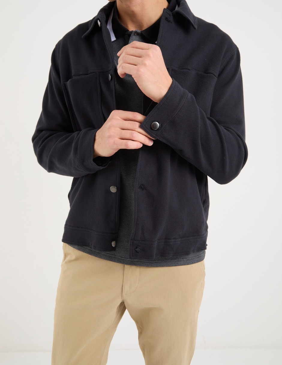 Sobrecamisa Casual Contempo Manga Larga Para Hombre