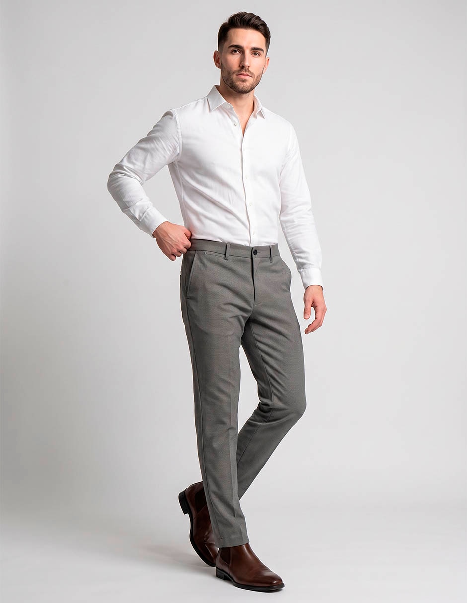 Pantalón de vestir slim para hombre 3