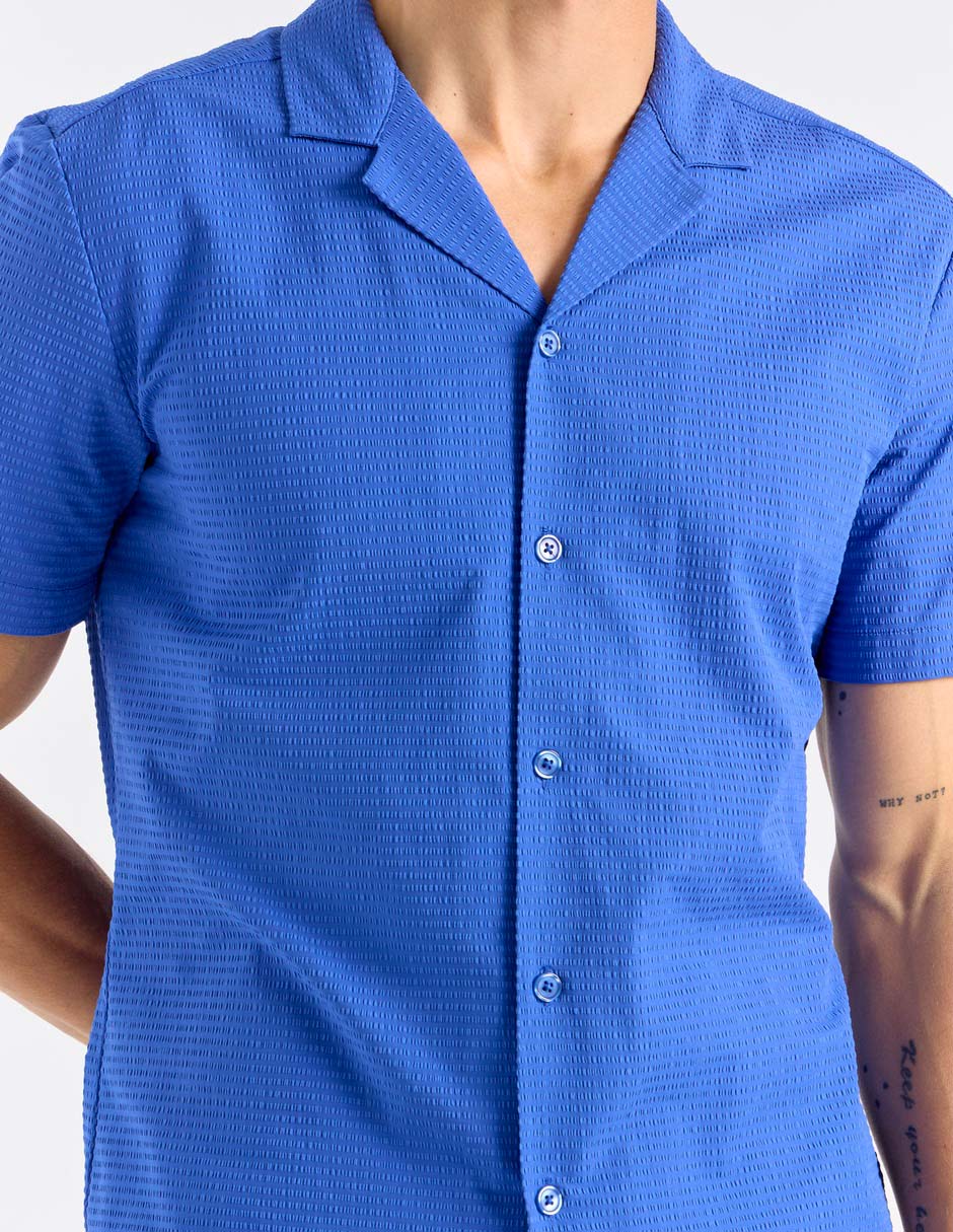 Camisa playa manga corta para hombre 4