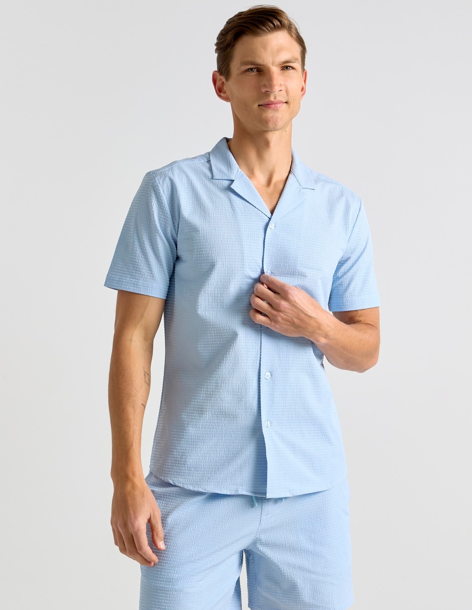Camisa playa manga corta para hombre Camisa playa manga corta para hombre