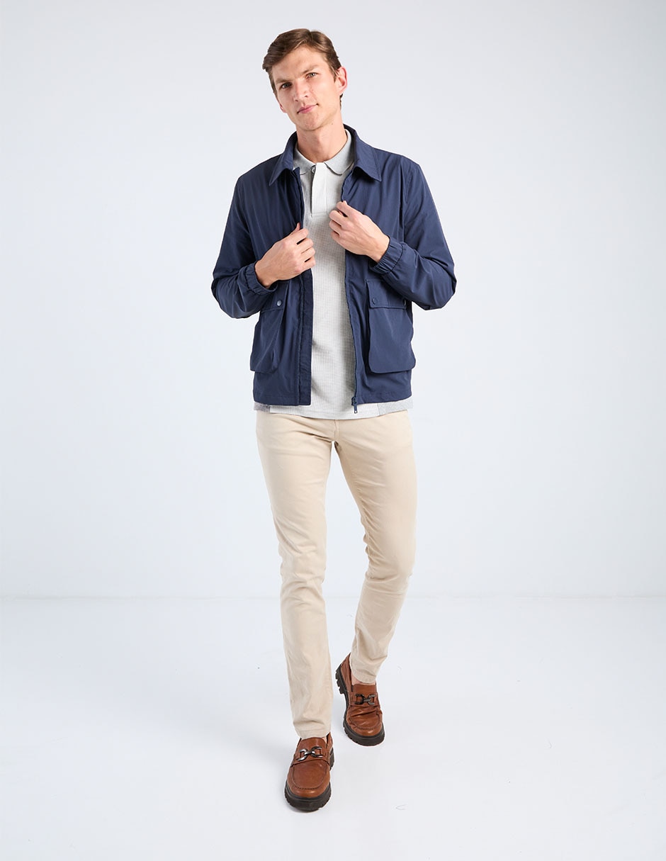 Chamarra harrington Contempo con bolsillos para hombre