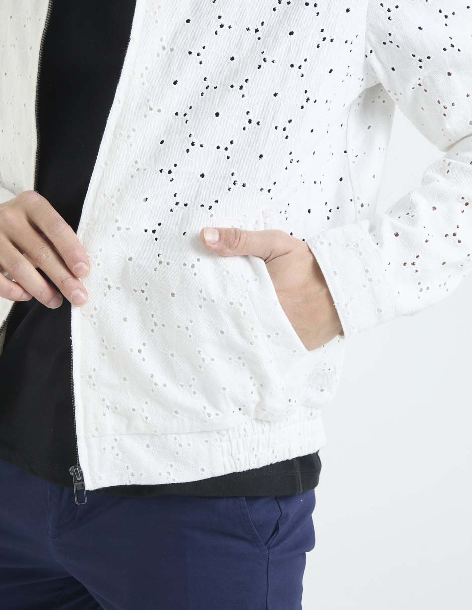Chamarra casual con bolsillos para hombre 4