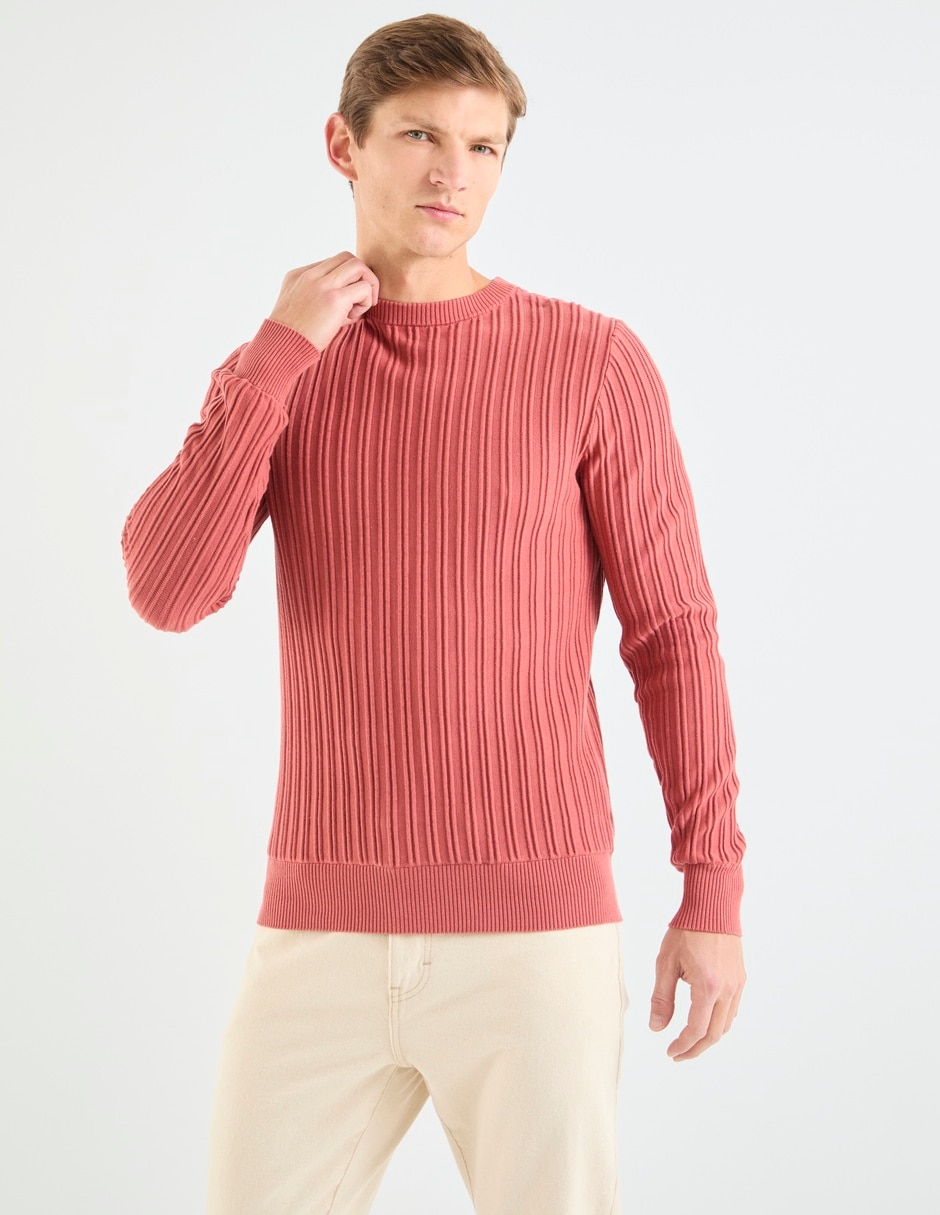 Suéter cuello redondo para hombre 2