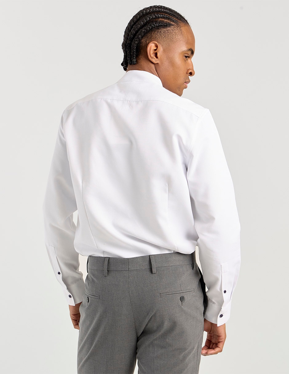 Camisa casual de algodón manga larga para hombre 2