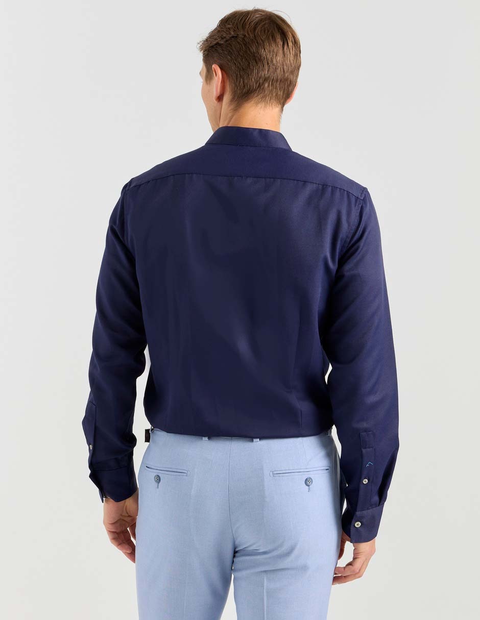 Camisa casual Contempo de algodón manga larga para hombre