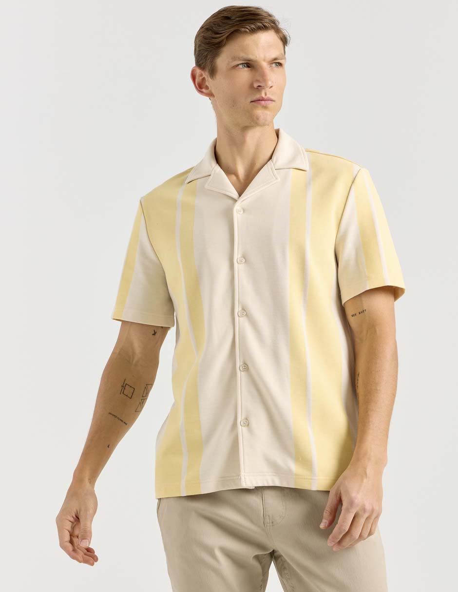 Camisa casual de algodón manga corta para hombre Camisa casual de algodón manga corta para hombre