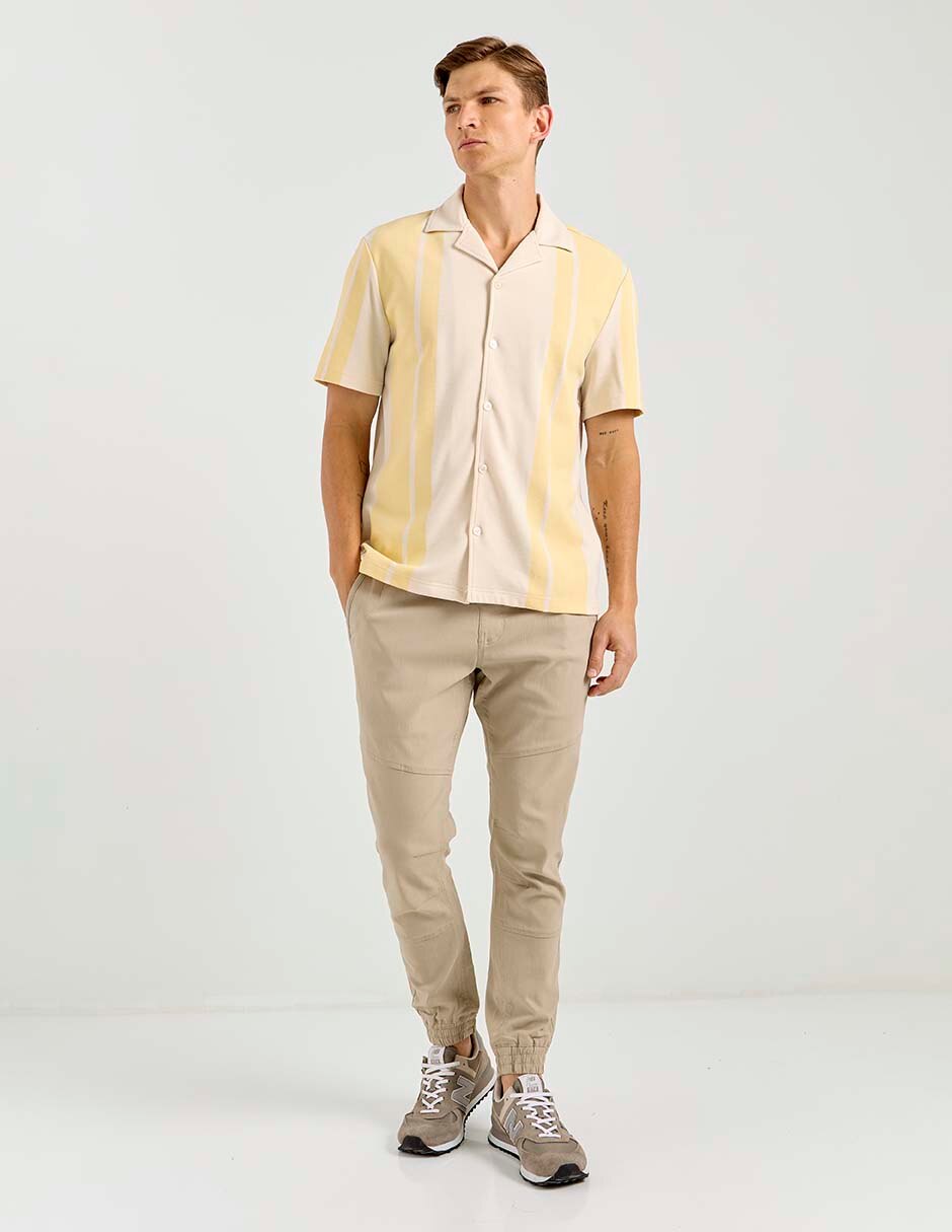 Camisa casual de algodón manga corta para hombre 3
