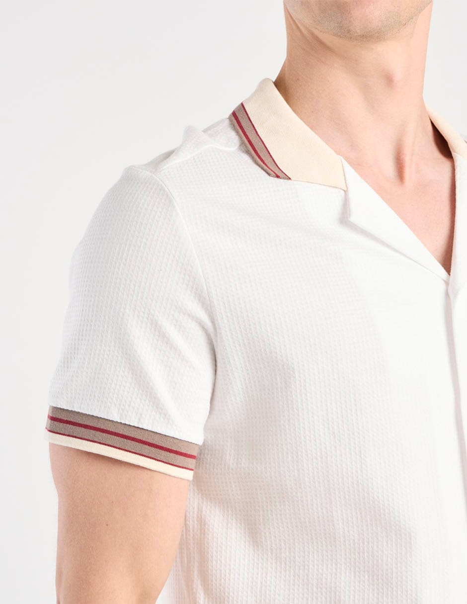 Camisa casual manga corta para hombre