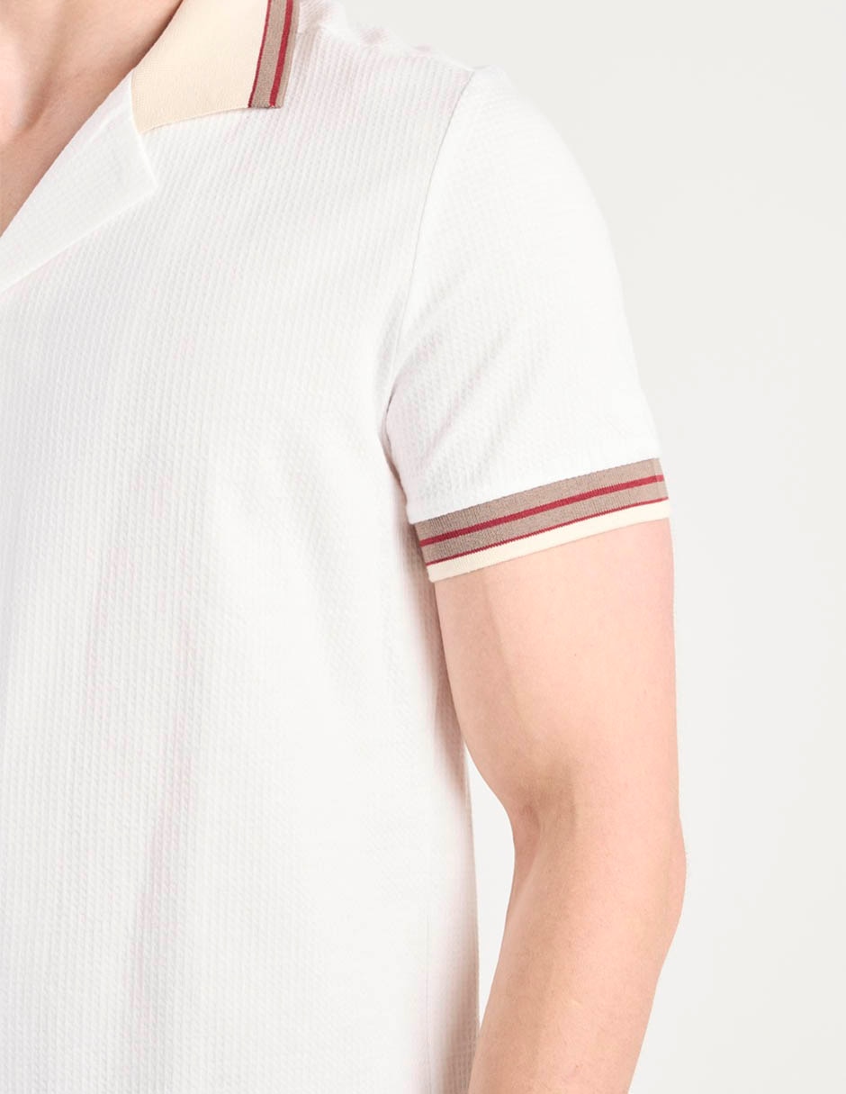 Camisa casual manga corta para hombre