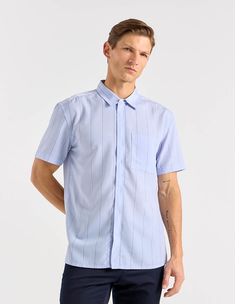 Camisa casual de algodón manga corta para hombre 5