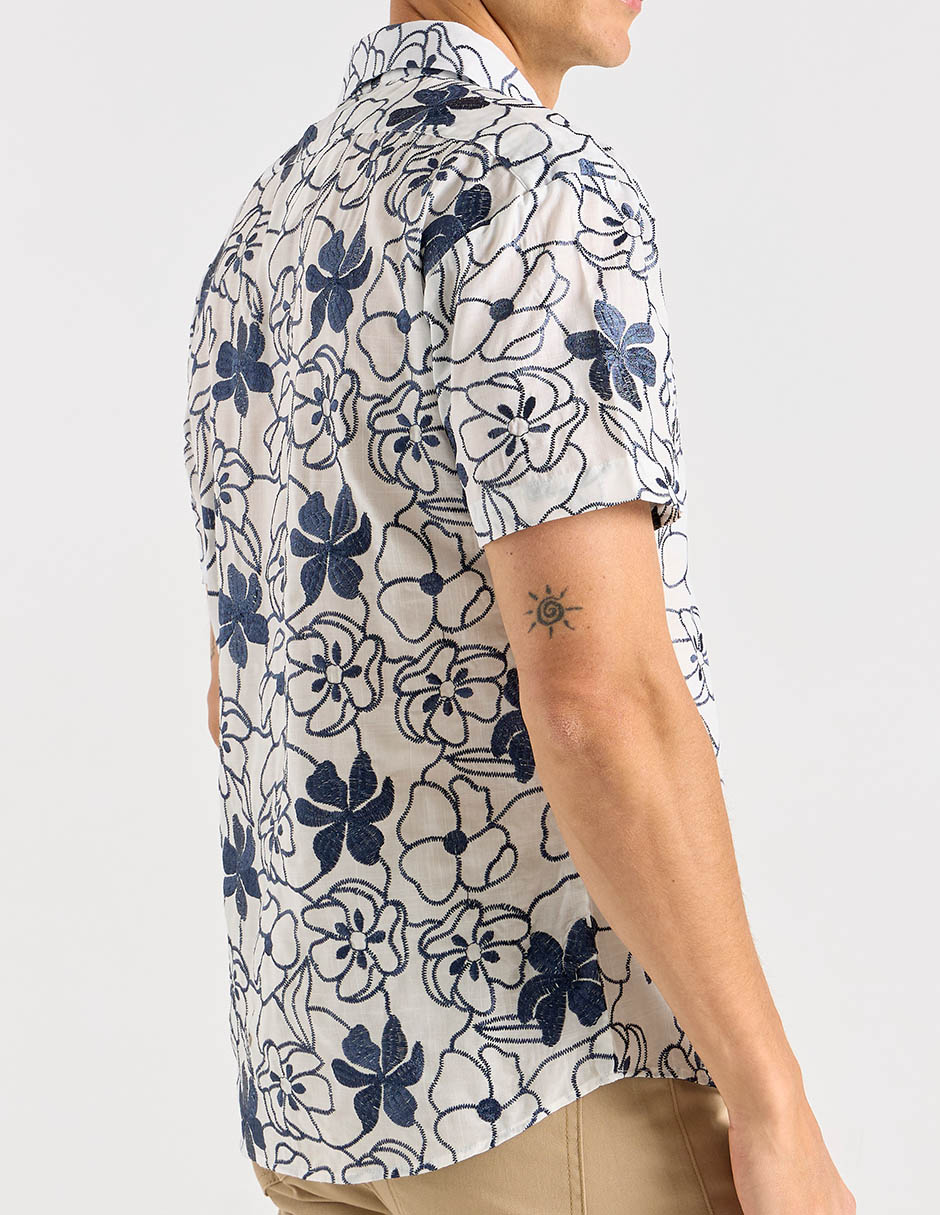 Camisa casual manga corta para hombre
