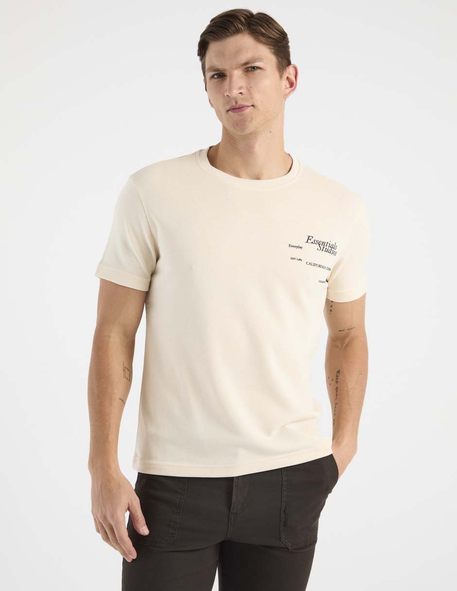 Playera cuello redondo para hombre 1