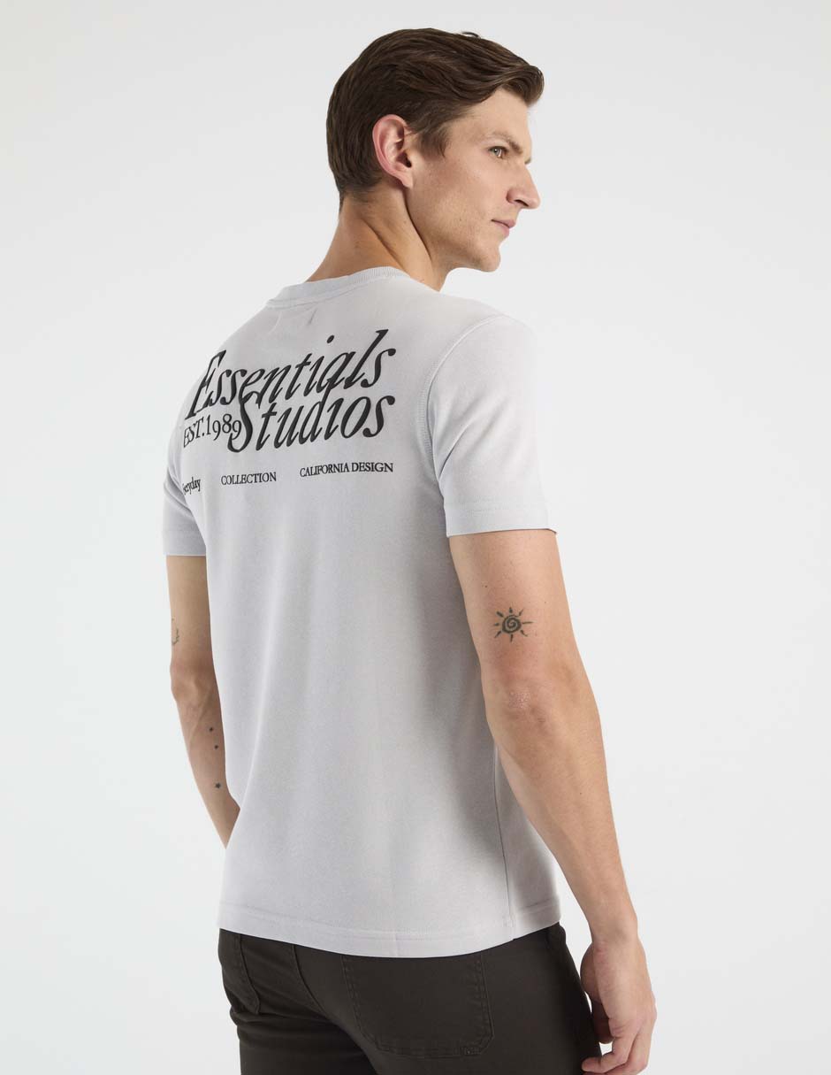 Playera cuello redondo para hombre 2