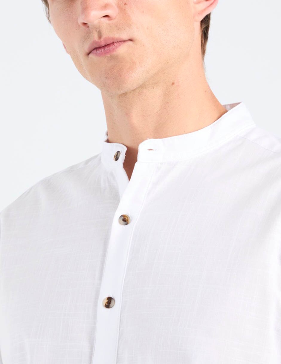 Camisa casual manga larga para hombre 5