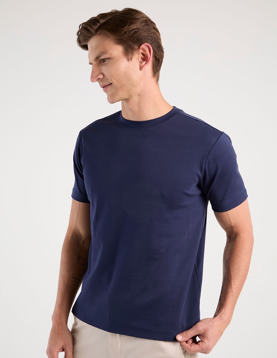 Playera cuello redondo para hombre 1
