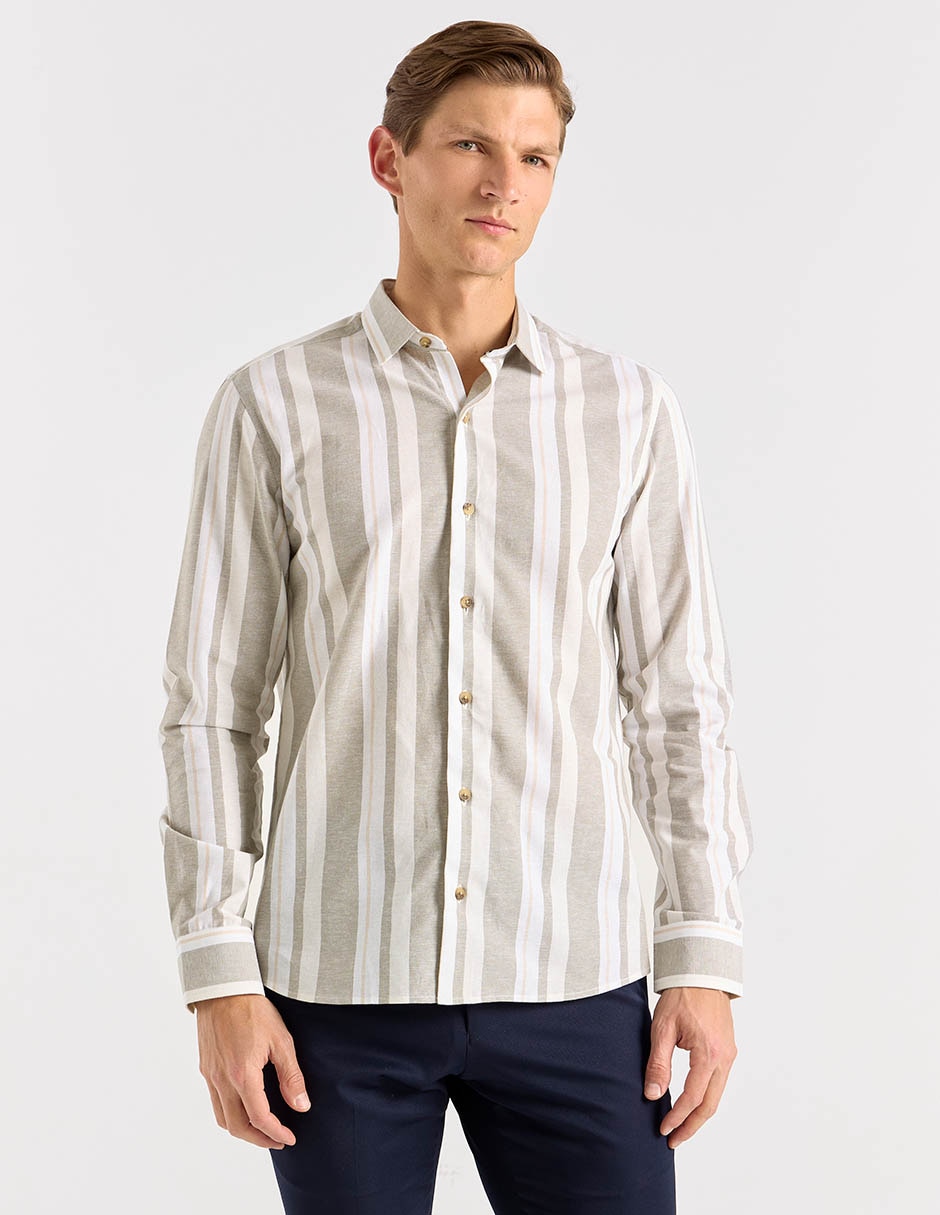 Camisa casual manga larga para hombre Camisa casual manga larga para hombre