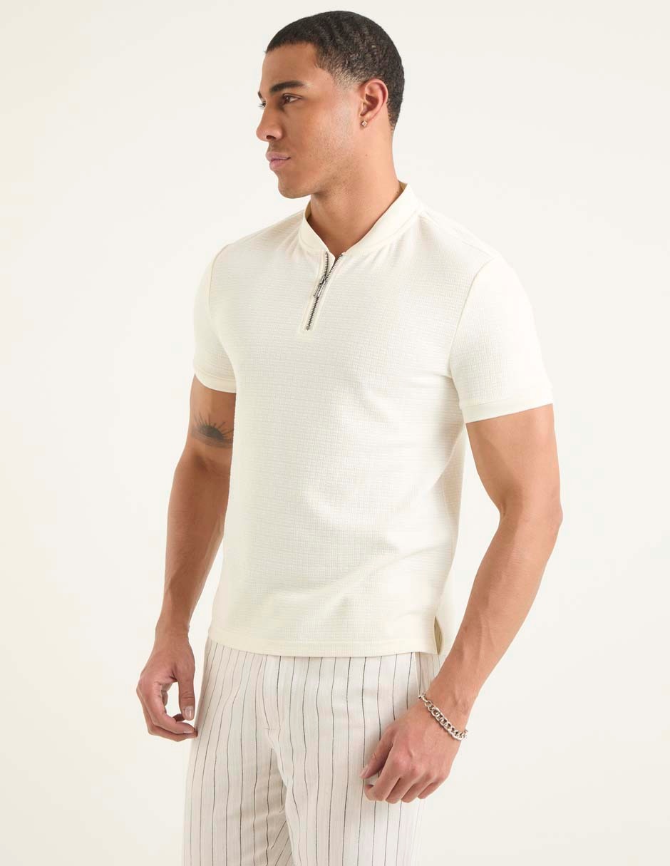 Playera cuello mao para hombre Playera cuello mao para hombre
