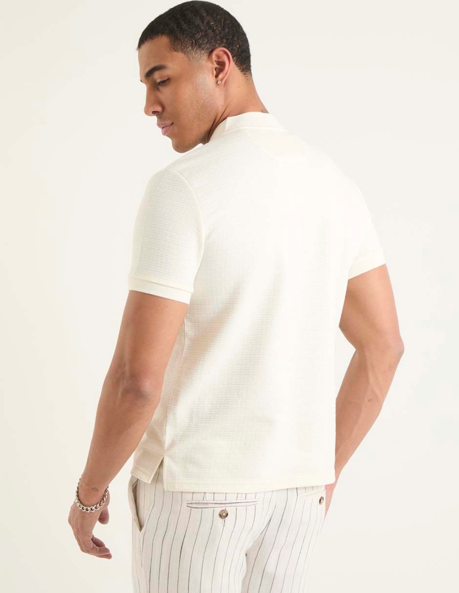 Playera cuello mao para hombre 2